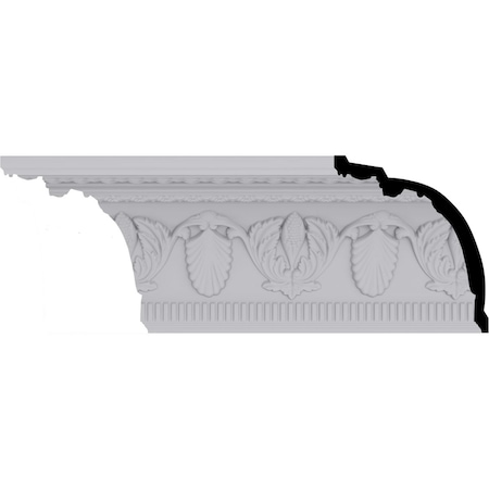 Ekena Millwork 6 3/4"H x 5 7/8"P x 8 7/8"F x 94 1/2"L, (6 1/2" Repeat), Harvest Crown Moulding MLD06X05X08HA